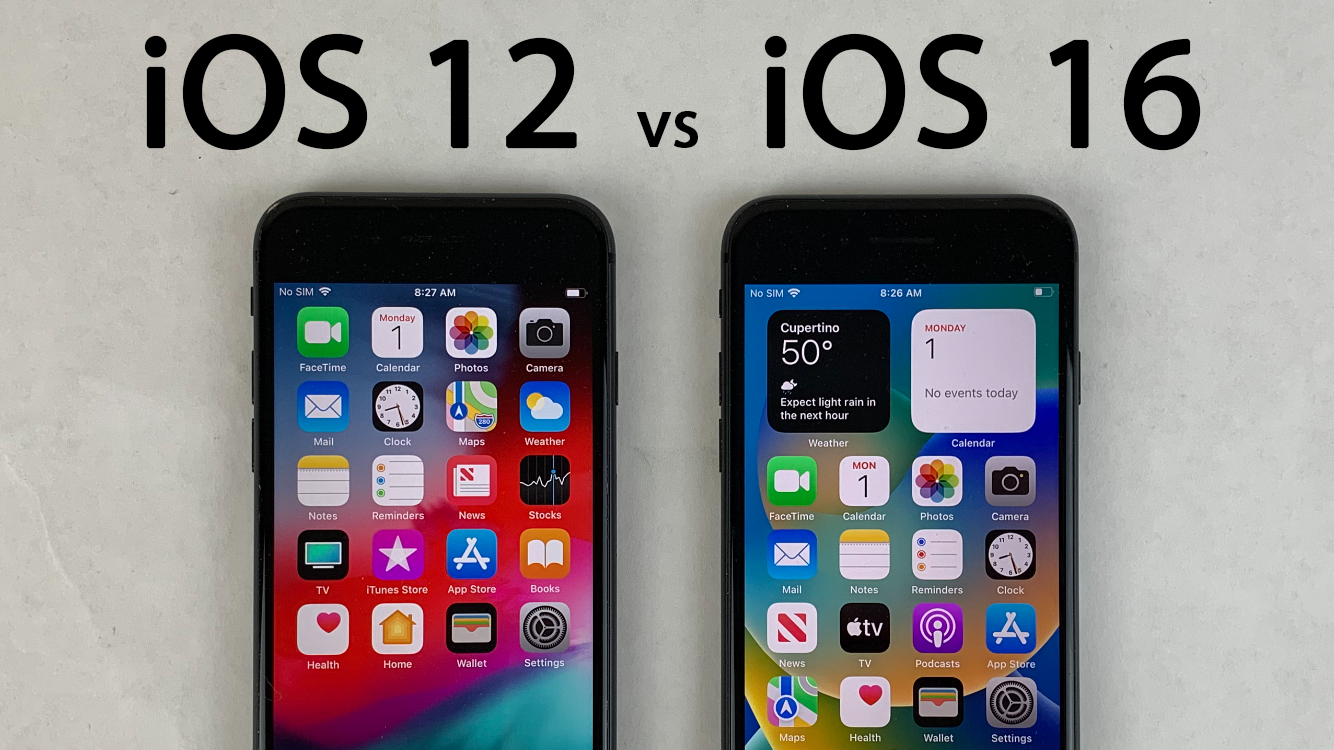 iOS 12 vs iOS 16 on iPhone 8 - Old iOS vs Latest iOS!